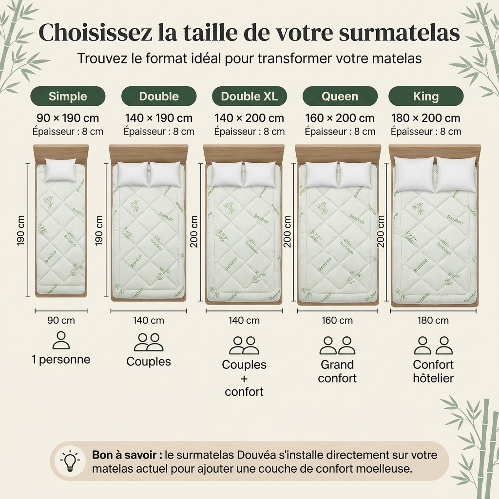 Surmatelas En Bamboo Douvéa