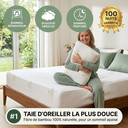 Taie d'Oreiller en Bambou