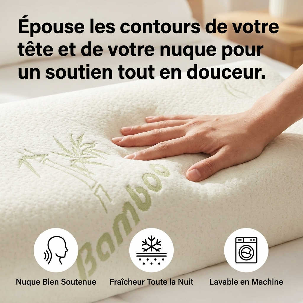 Taie d'Oreiller en Bambou